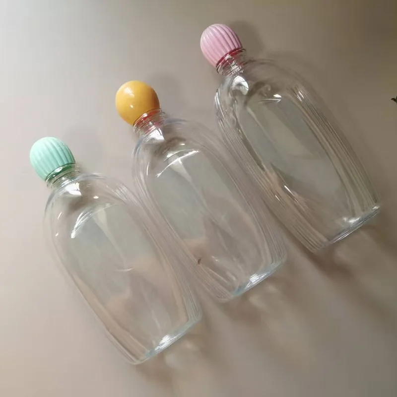 Custom Luxury 300ml 500ml PET Plastic Bottle Shampoo Shower Gel Body Wash Bottle With Unique Screw