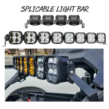 New Design Focos Led 4x4 12000lm IP68 1LUX@1200M 90W 7 Inch Offroad 4x4  Truck Spotlight