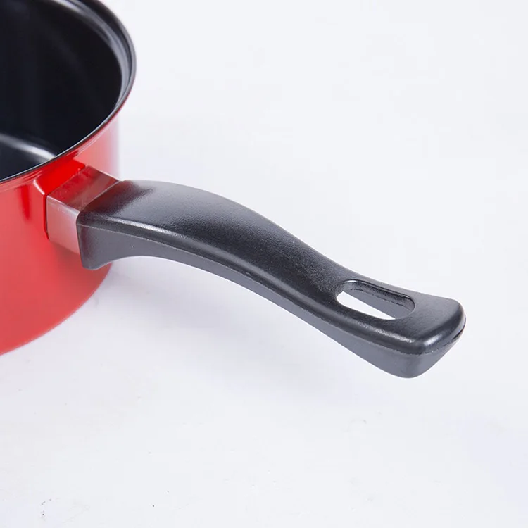 Промоакция, 4 шт. сковорода с наклейкой, экологически чистая антипригарная сковорода из углеродистой стали, кастрюля для соуса, набор кастрюль с покрытием и стеклянной крышкой