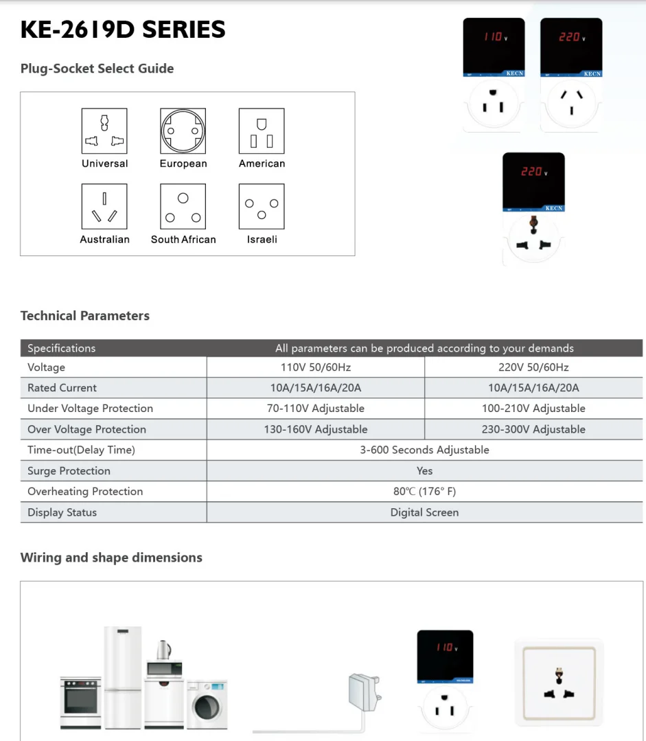 10 years the factory has been providing high quality israeli voltage protection sockets-6