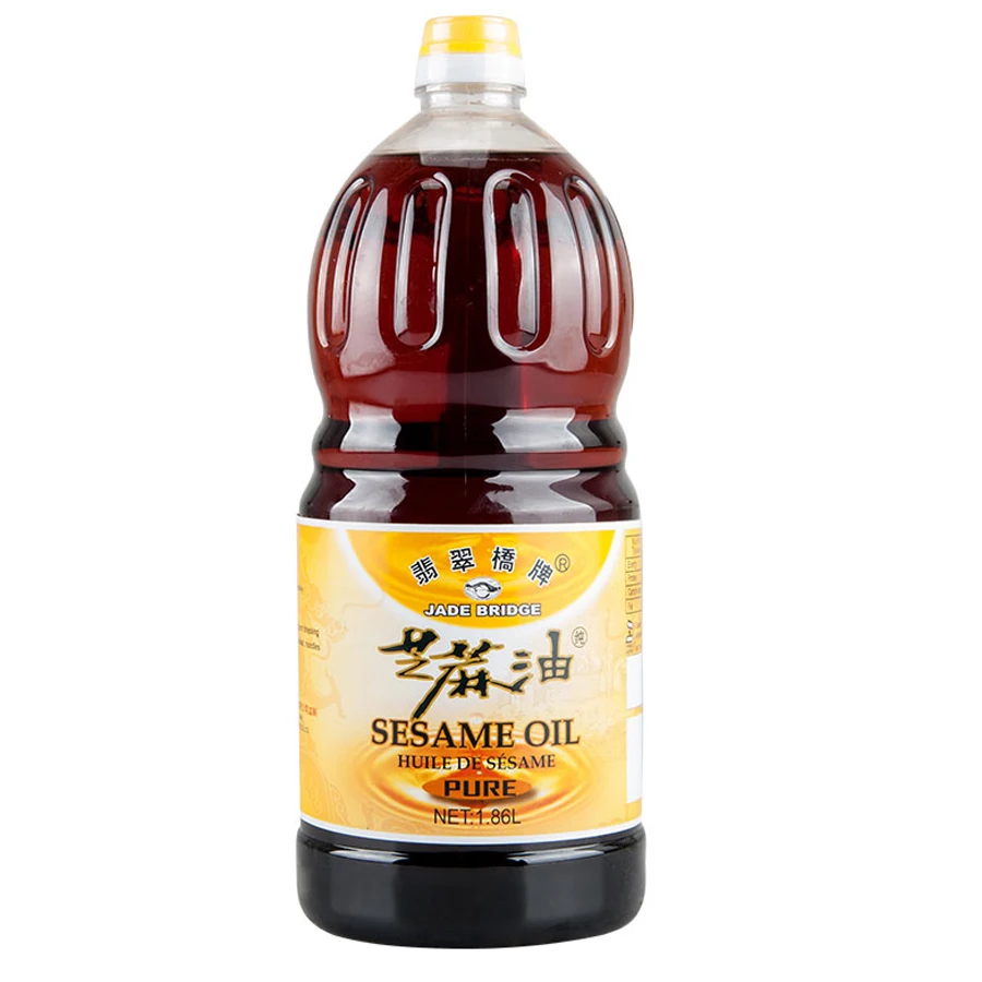 1.86 L Jade Bridge Pure Sesame Oil Bulk Wholesale for Seasoning or OEM Factory Price