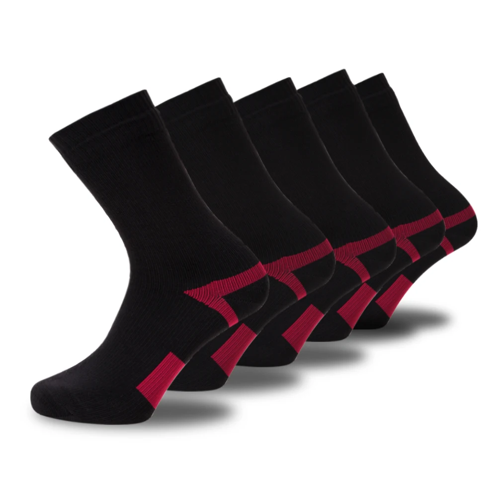 High Quality Mens Winter Crew Socks Waterproof And Breathable Cotton Nylon Knitted Sporty Style