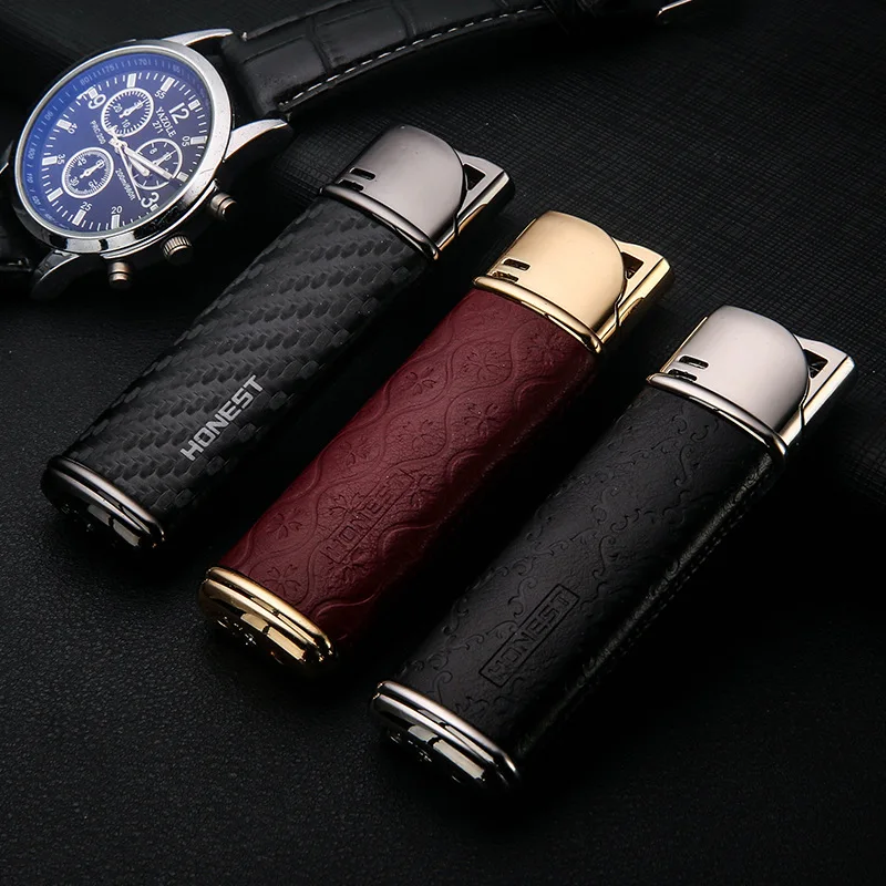 HONEST Creative Gas Lighter Refill Butane Portable Metal Lighter with Exquisite Gift Box Wholesale