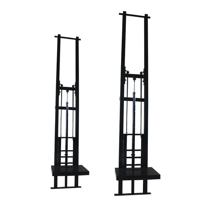 Small Platform Single Guide Rails 500kg 1000kg Cargo Lift Freight Elevator
