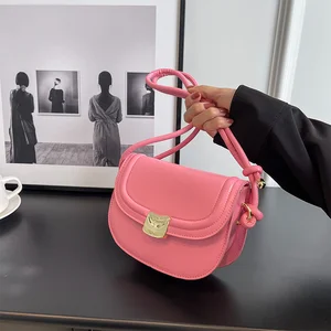 Minissimi Free Sample PU Solid Shopping Outdoor Omuz Cantasl Mini Travel Fashion Bags Women's Shoulder Bags