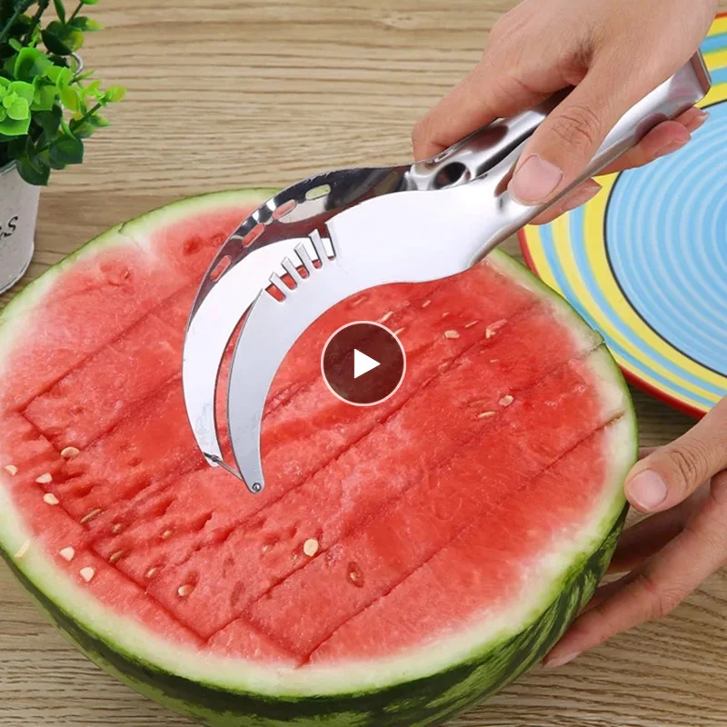 Stainless Steel Watermelon Slicer Cutter Knife Corer Fruit