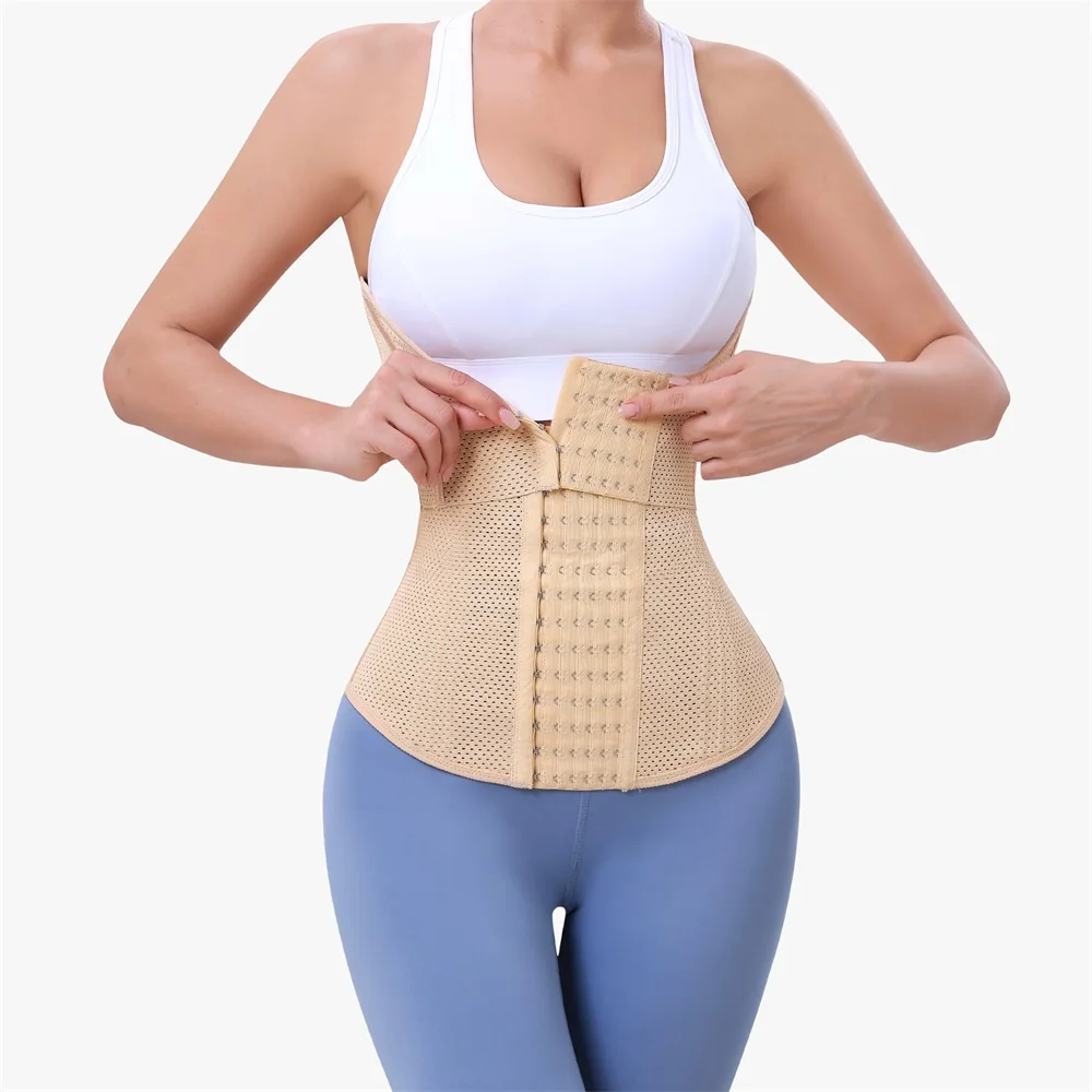 Tummy Control Shaper Waist Trainer Shaperwear Waist Cincher Trimmer Belt Double Trimmer Shaping Wrap Girdle Full Body Corset details