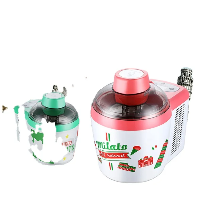 Mini automatic digital ice cream machine commercial small icecream maker for home DIY