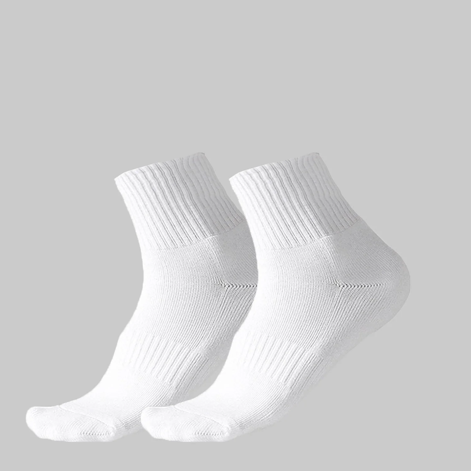For Cotton Terry Mid-Calf Sports Basketball Socks Solid Color Logo Processing Breathable Men’s Sweat-Absorbing Anti-Friction preview 4