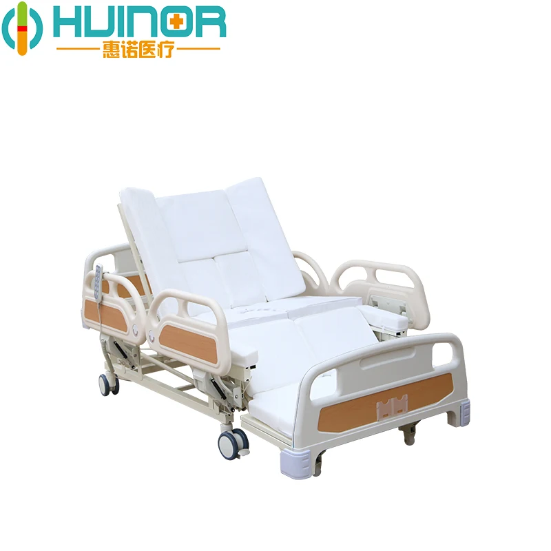 Adjustable Modern Medical Bed Electric Multifunction 4 Small Guardrail