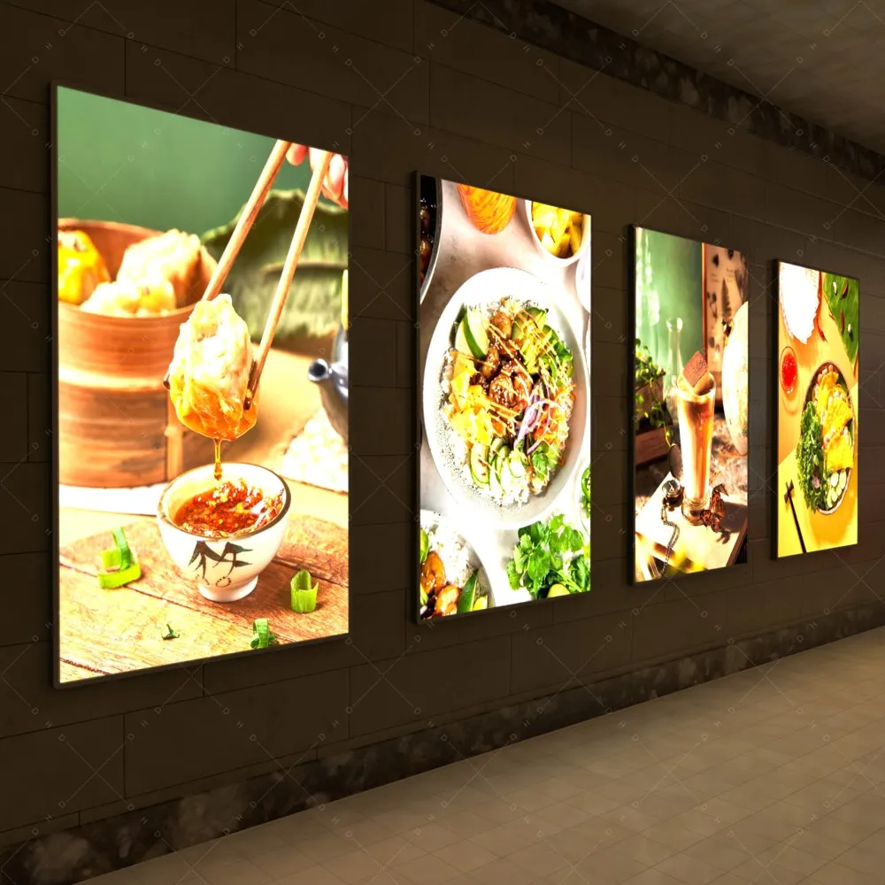 Billboard Advertising Led Acrylic Panel Display Board Aluminum Signs Light Box