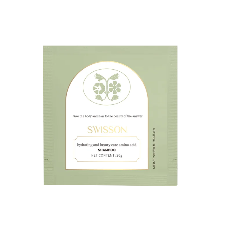 Private Label Amino Acid Gel Shampoo Custom Travel Size Sachet Packaging Mini Pouch for Damaged Hair OEM ODM