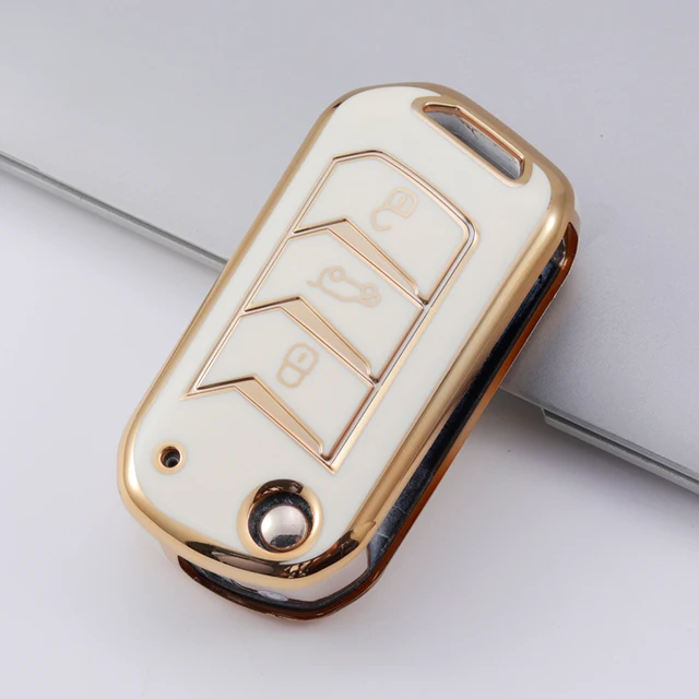 For Mahindra 3 Buttons Car Remote Control Casing Cover, Folding TPU Key Case ,Car Key Cover for Indian Car Mahindra
