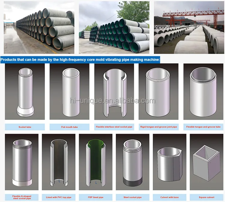 Manufacturers Vertical Rcc Automatic Precast Pipe Making Machine 900mm