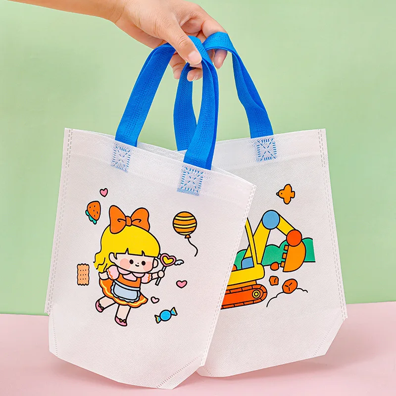 Colodeol Easter Tote Bags - Set Of 24, 8x8x3.6 Inch Non-Woven Gift Bags For Egg Hunts & Parties - View #7