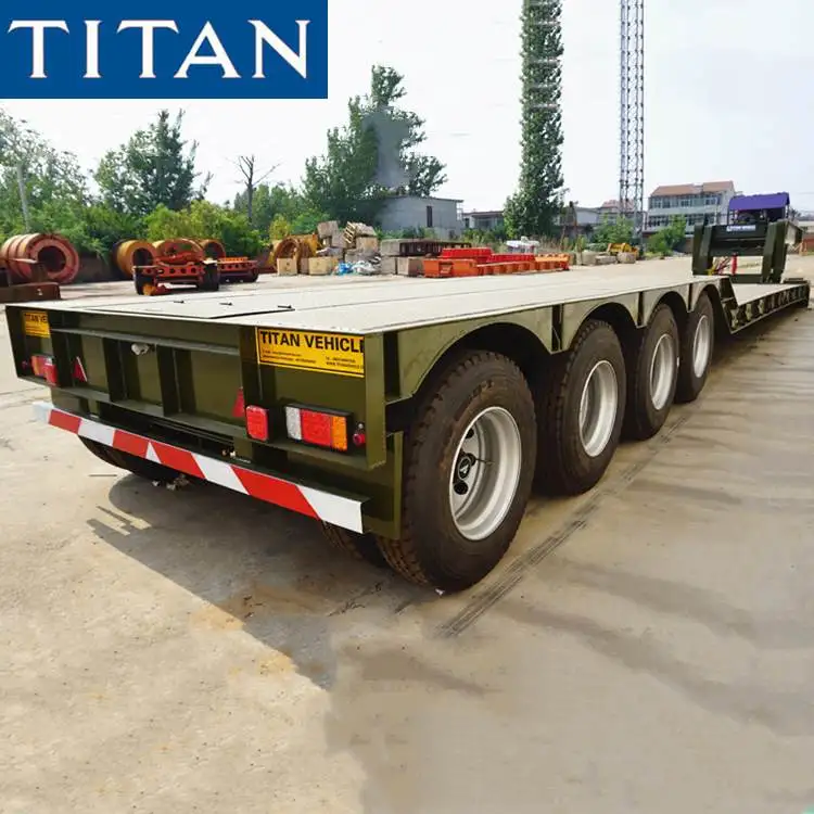 4 Axles Split Gooseneck Lowboy Trailer Detachable Gooseneck  Semi Trailer  for Sale
