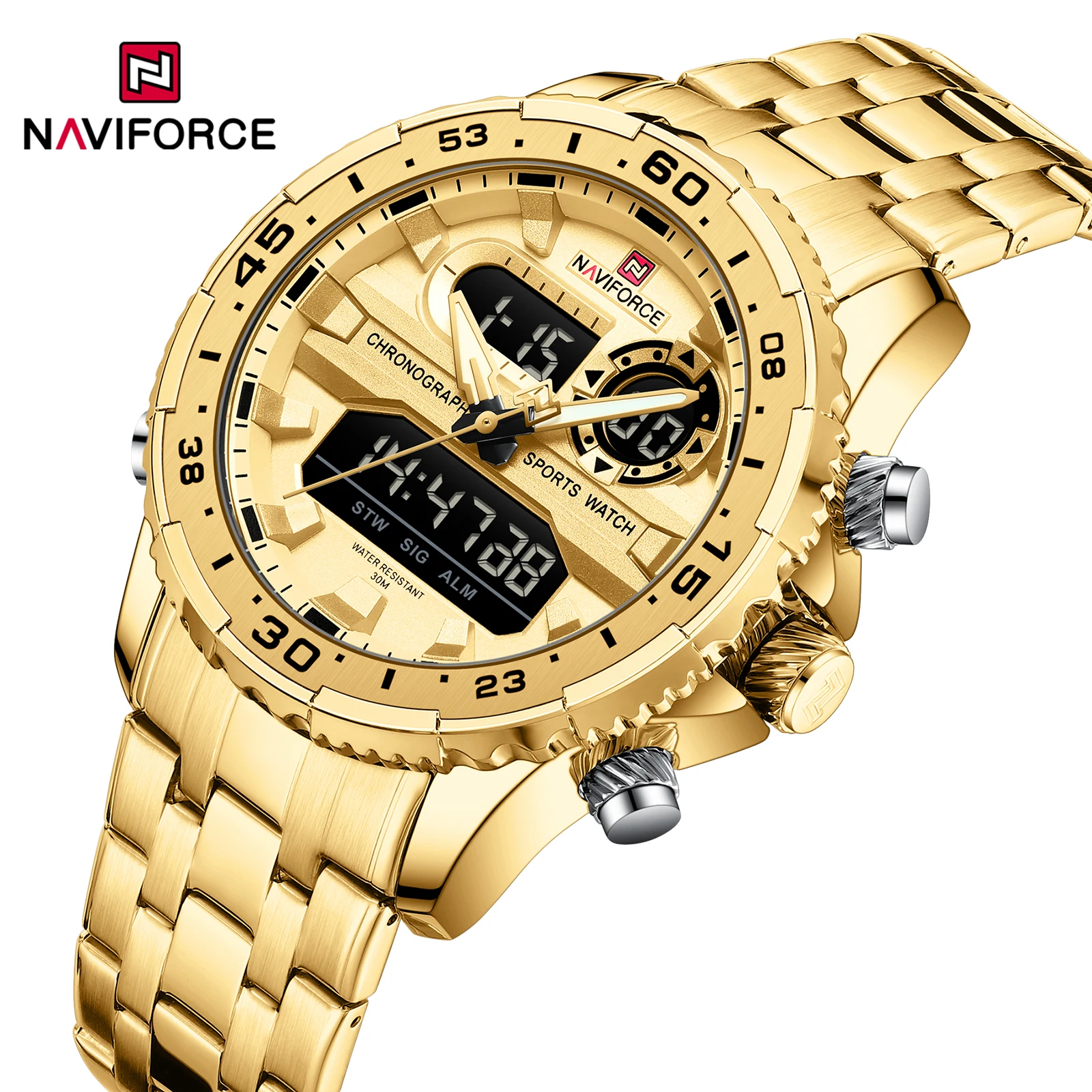 Naviforce orologio al quarzo da uomo con data automatica e