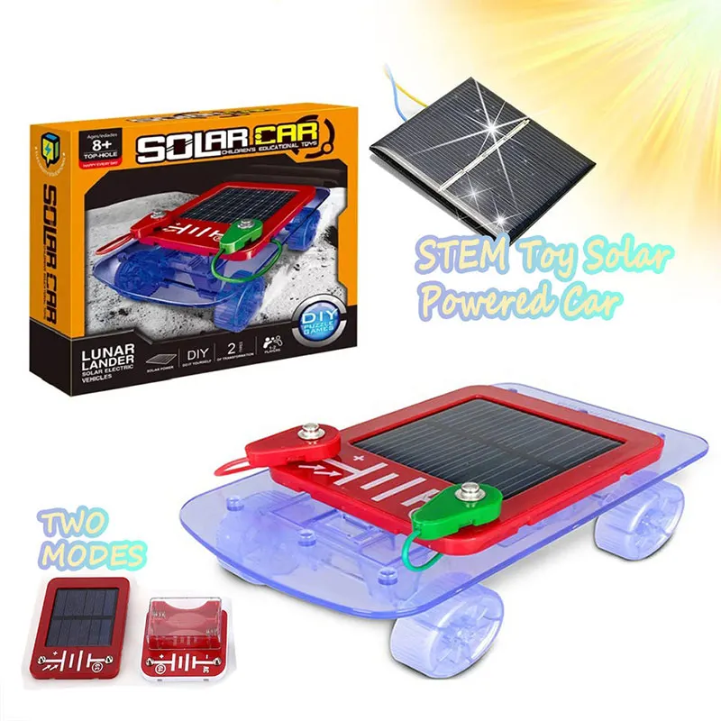 Лидер продаж на Amazon пластиковая обучающая игрушка гоночный автомобиль головоломка игрушечный солнечной