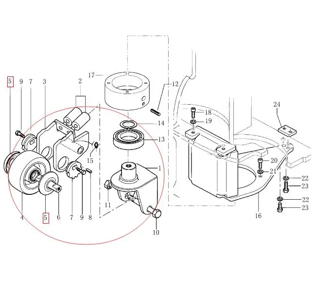 Forklift spare parts load castor wheel 0009934532 3604505500 for linde forklift 1158 131 1189 supplier