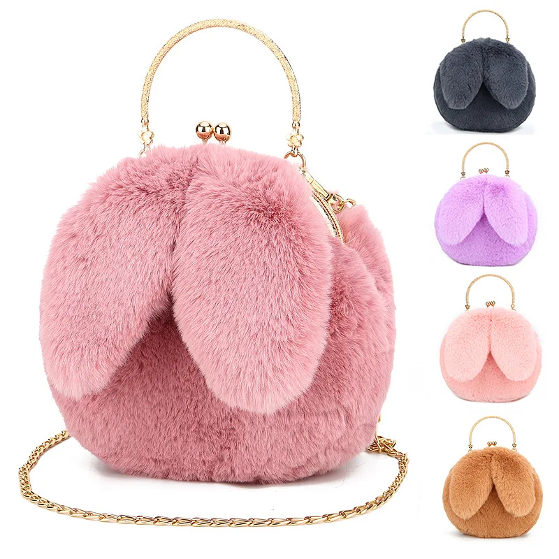 Fluffy bunny purse sale