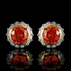 Orange earrings