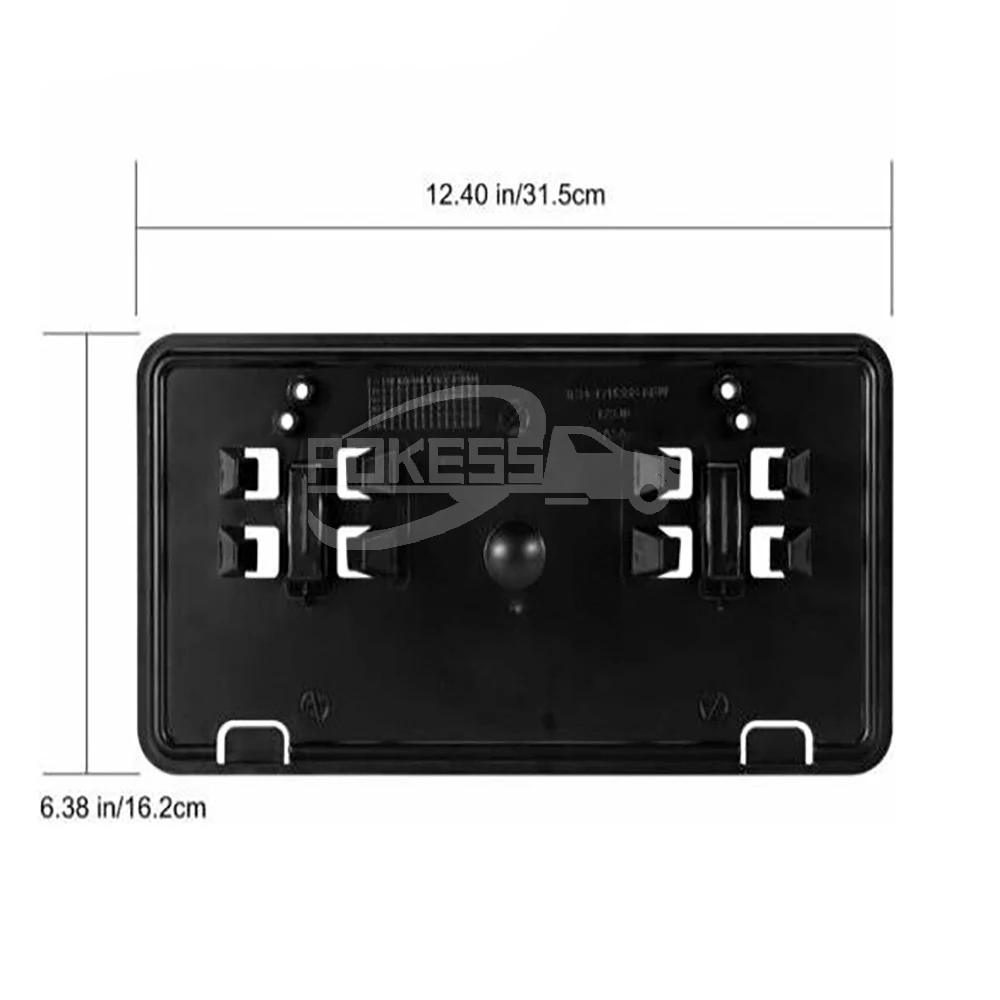 POKESS Car License Plate Frame JL3Z17A385BA Front License Plate for Fo... — 2
