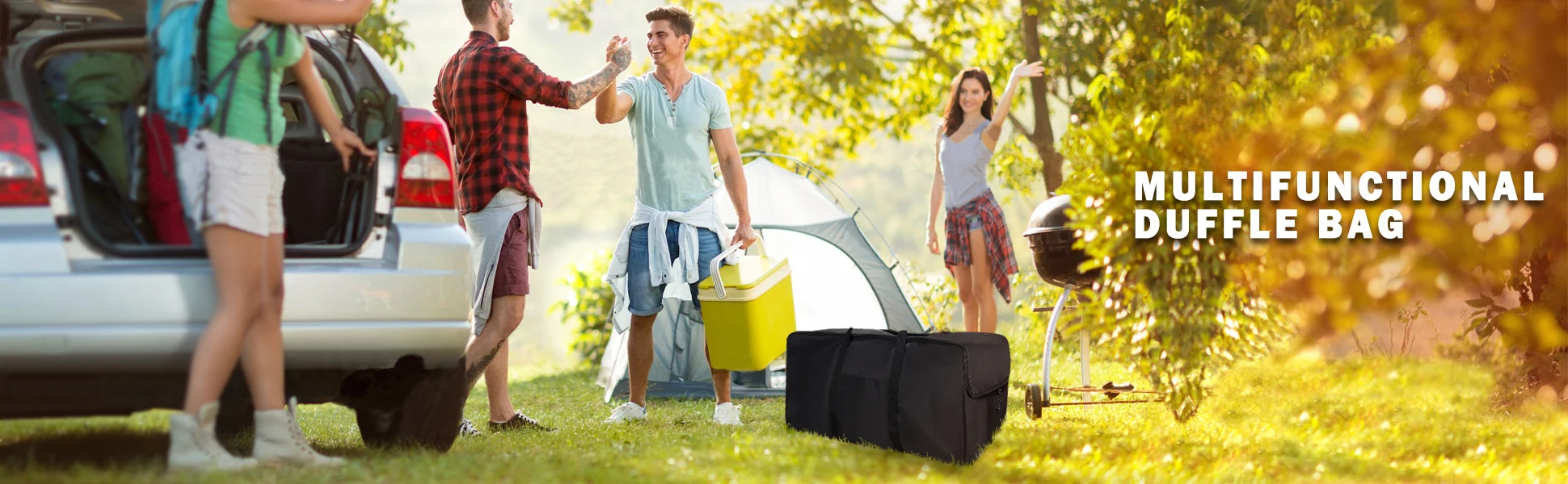 Factory Price 3sided Opening Black Golf Trolley Storage Bag