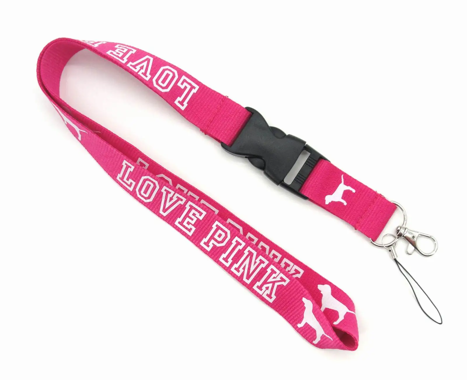 Popular High Quality Vs Custom Brand Neck Strap Keychain Lip Gloss