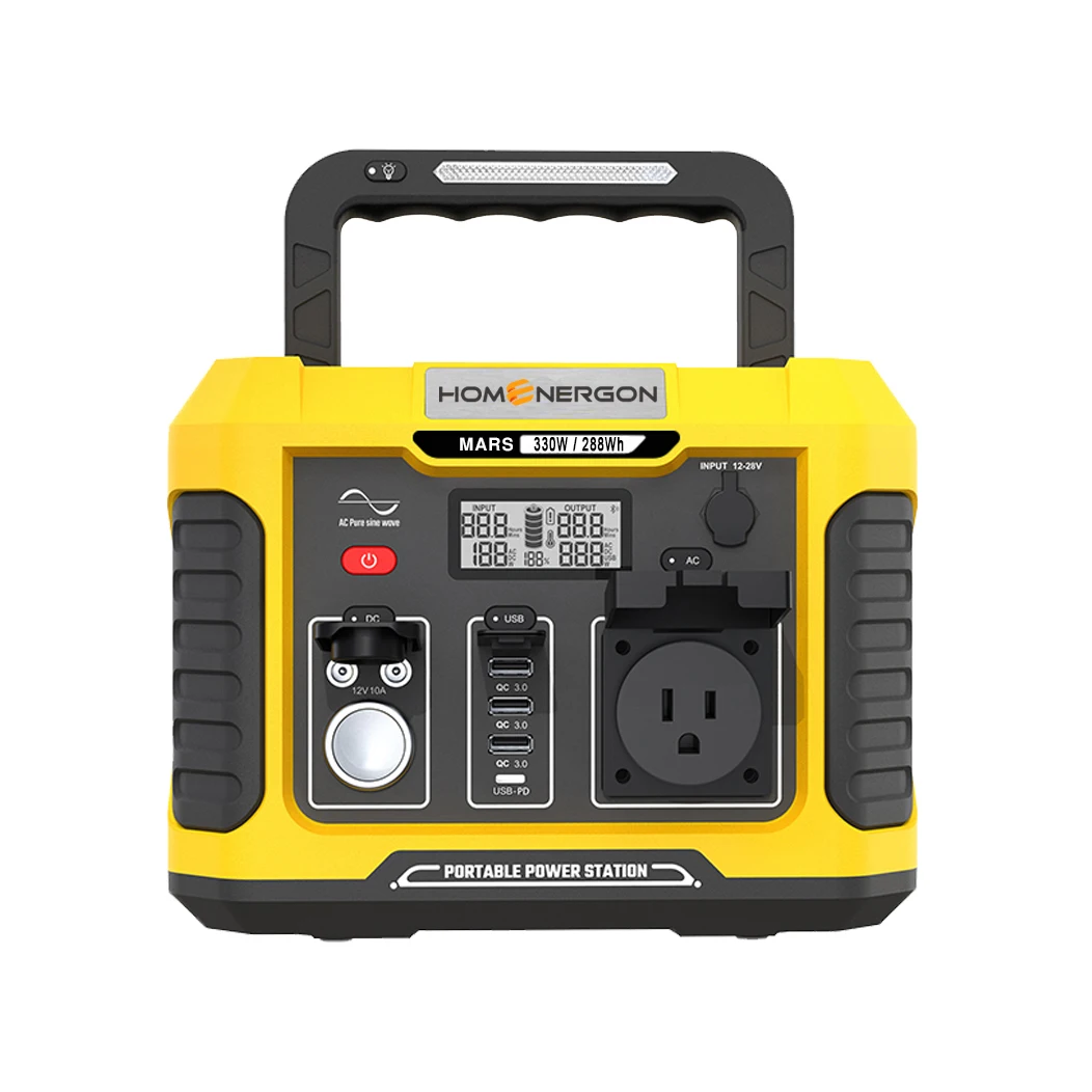 Enerlution 、 Hybess - Eyacht Popular HomeNergon Outdoor Camping Electric Power 300W 330W IFEPO4 3.2V Lithium Lithium Station Solar Station Proteable Station 8