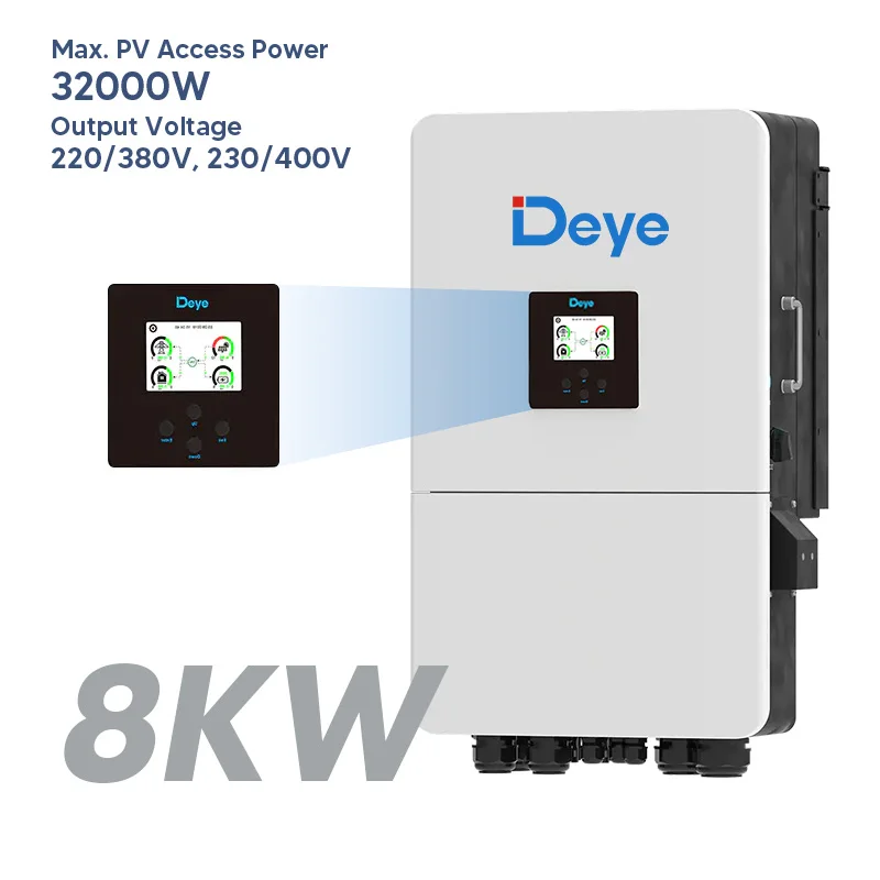 Deye nopea toimitus aurinkoinvertteri 8KW 14Kw 15Kw 16Kw 20Kw hybridi 3-vaiheinen Pv-invertteri myytävänä muuntajat 48V akkuinvertteri