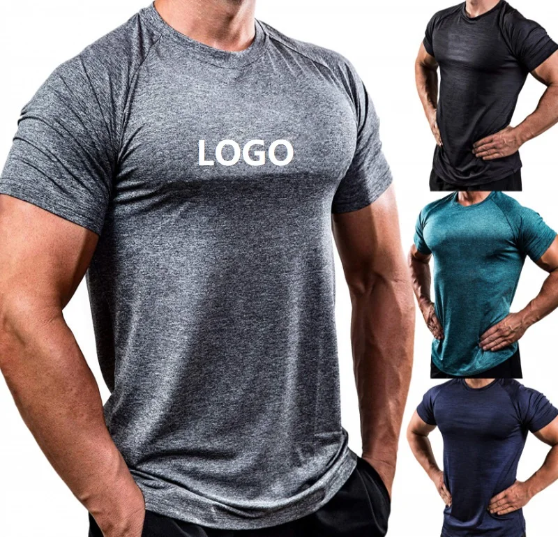 Short Sleeve Workout Shirts for Men - Fitted Fit for Running