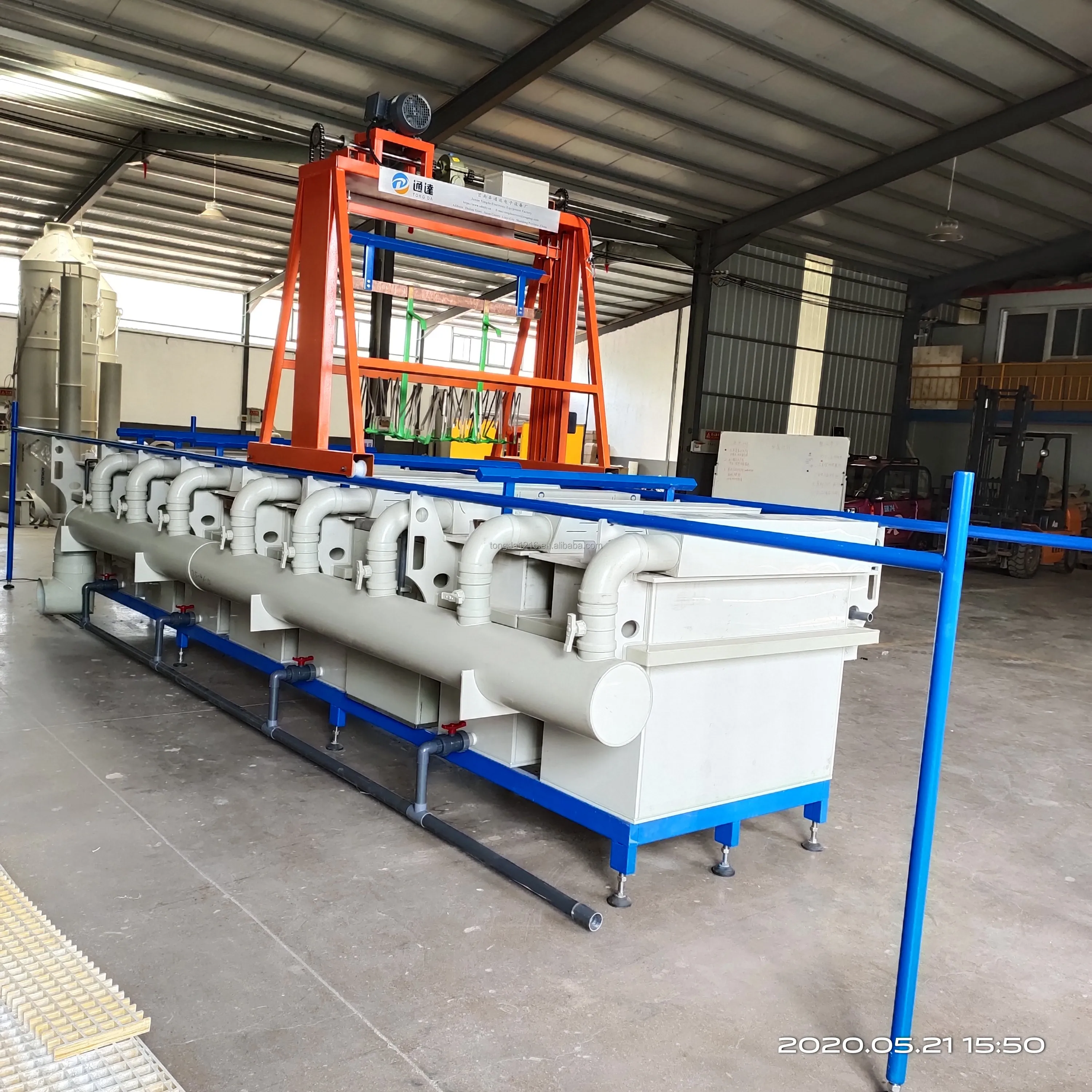 Nickel/chrome/silver/zinc Electroplating Line/aluminum Anodizing