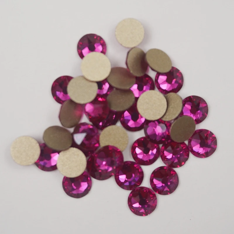 Best quality factory wholesale flatback crystal rhinestones glitter stones non hot fix glass rhinestones for cup decoration