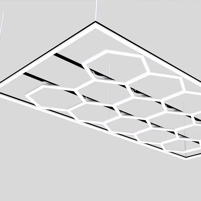 SGCB светодиодный шестигранный гаражный светильник для мастерской магазин деталей спортзала размер настраиваемый