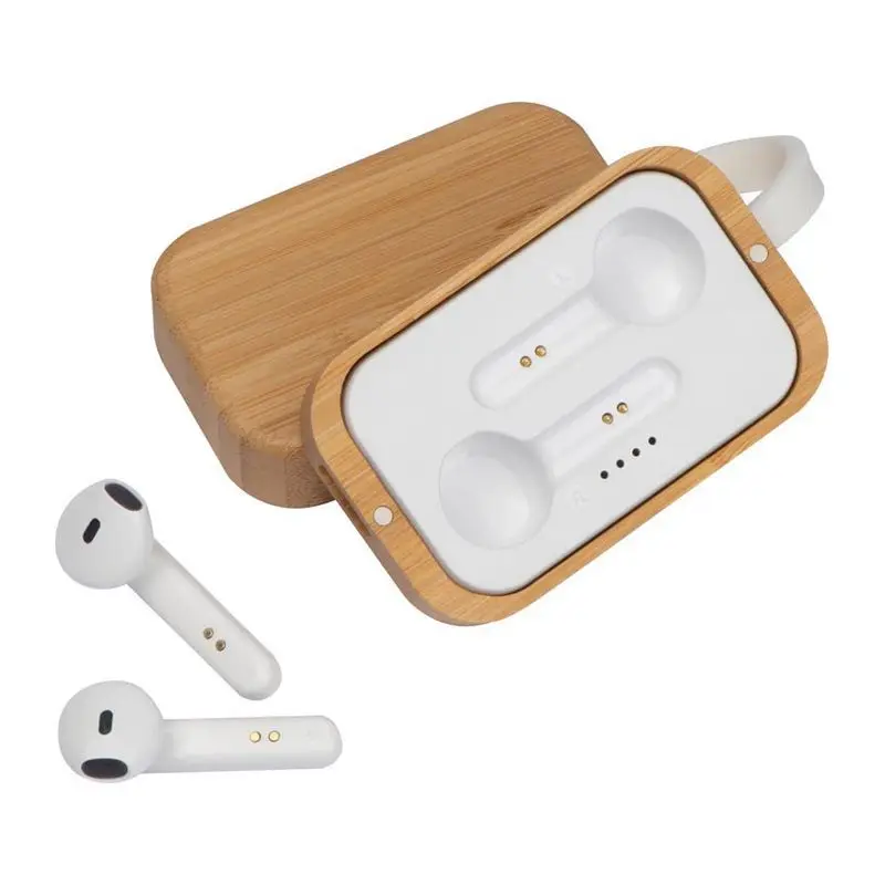 ECO Bamboo Wood Headphones Europe Hot TWS Wooden Wireless Connection Headset Earphone
