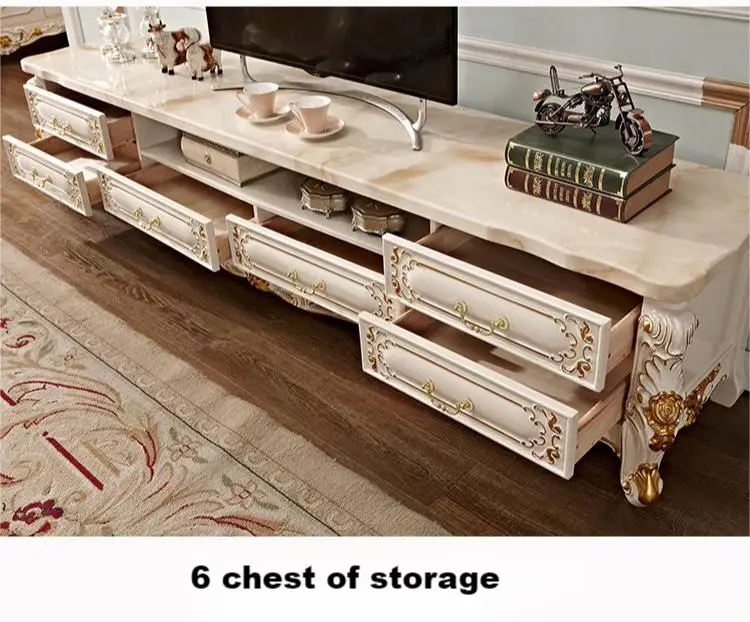 Champagne Gold Luxury Tv Stands 2022 Living Room Furniture With Modern