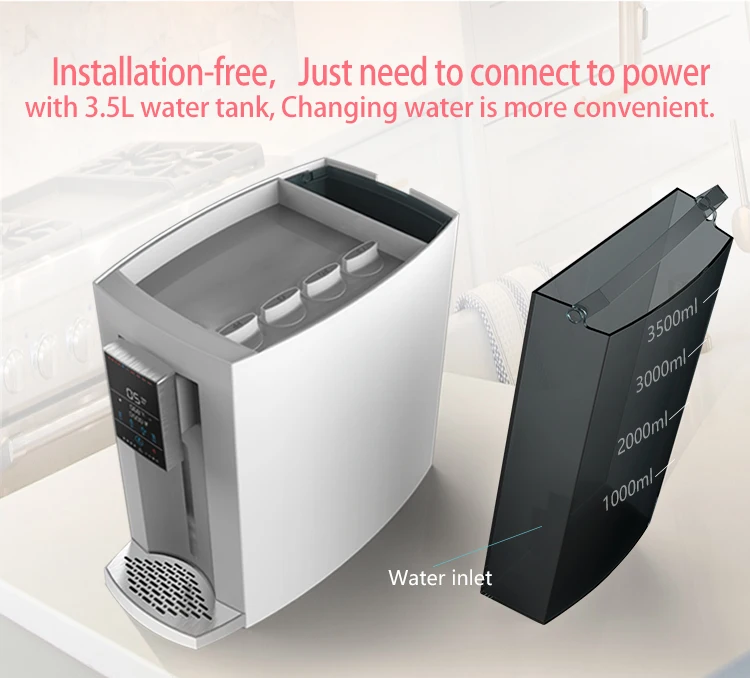 Desktop Water Dispenser With Uv Led Display Smart Water Dispensers