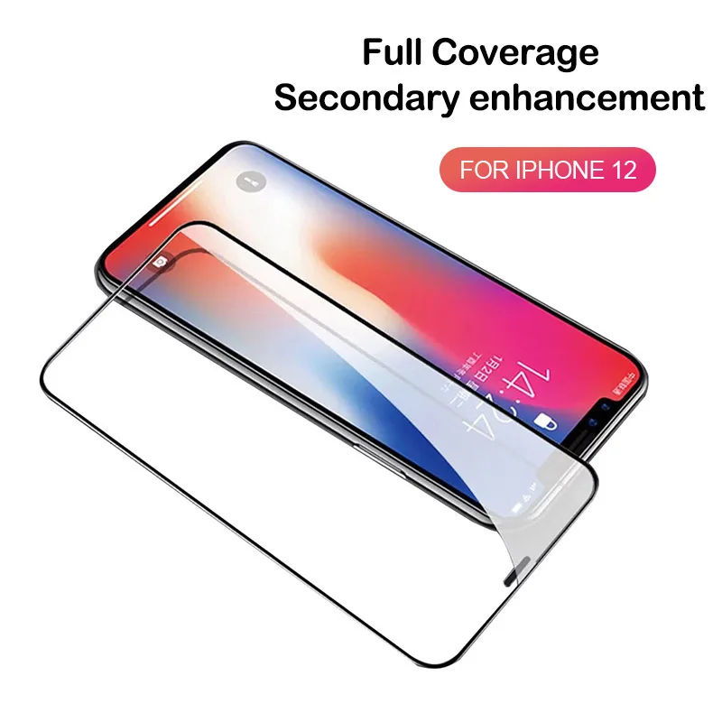Защита экрана для iPhone 12 mimi 11 Pro Max XS XR MAX 7 8 Plus твердость 9H закаленное стекло с защитой от
