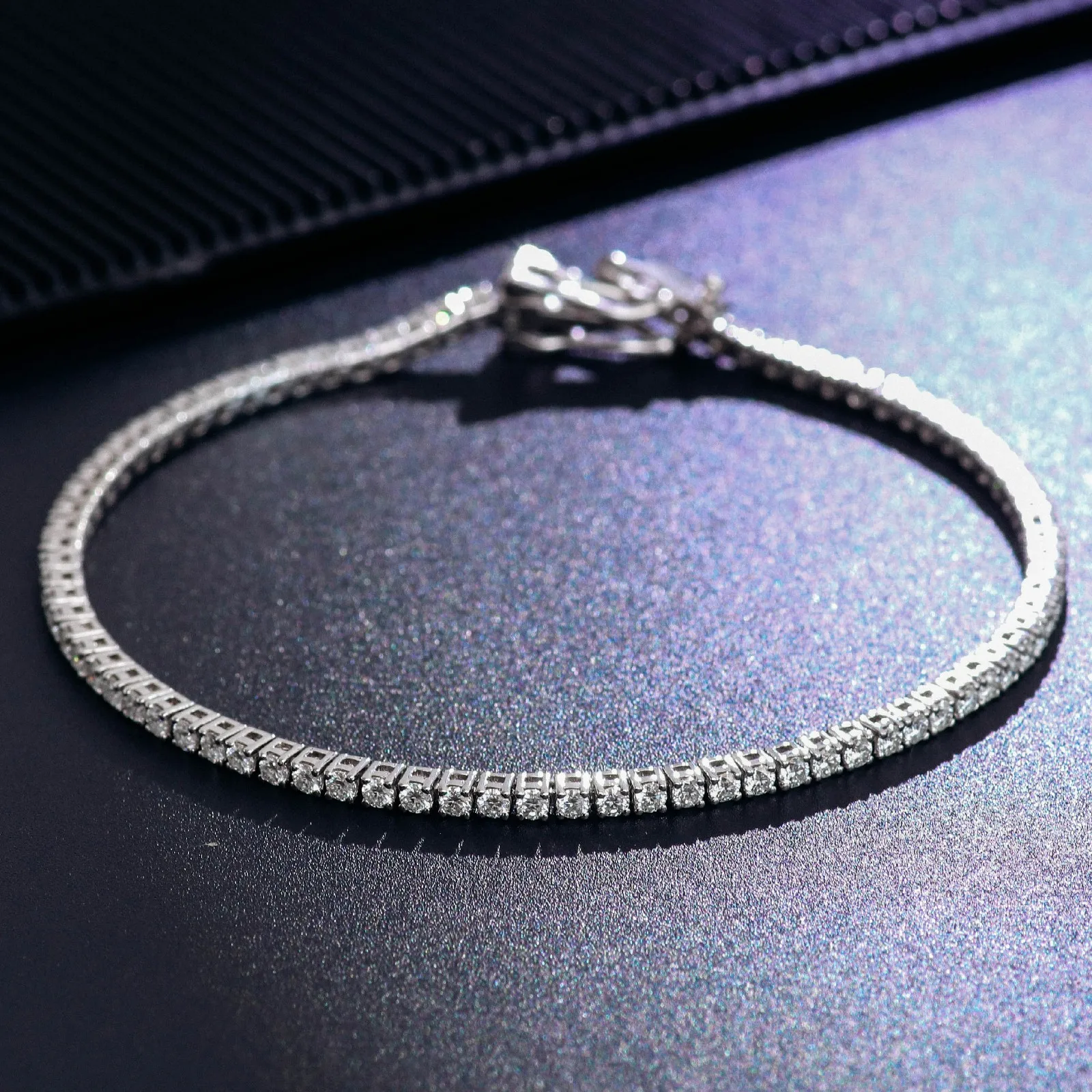 Iced Out 925 Sterling Silver Tennis Bracelet 6-9 Inch Tennis Chain