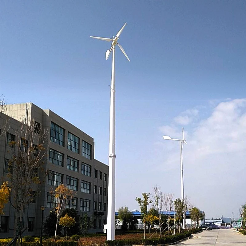 Pitch Controlled Small Eoliene 5 Kw Pret Household Wind Turbine