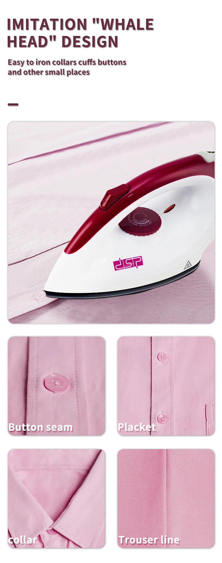 Dsp Professional Electric Portable Laundry Steam With Big Tank Pressing Iron Boiler Machine