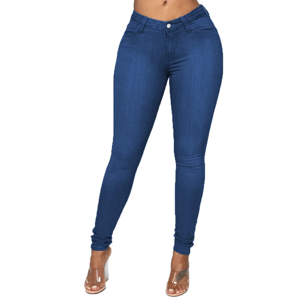 Xs-6xl 2022 New Fashion Women Denim Jeans Zipper Pockets Elastic ...