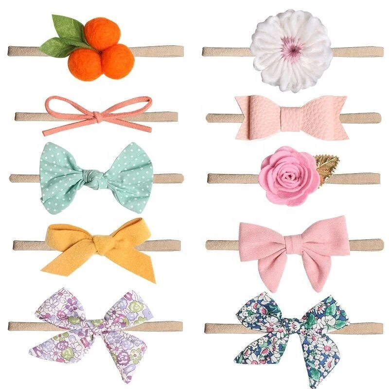 3 unidsset Floral arcos diadema bebé diademas de chica de 3 unidsset Floral arcos diadema bebé diademas de chica de