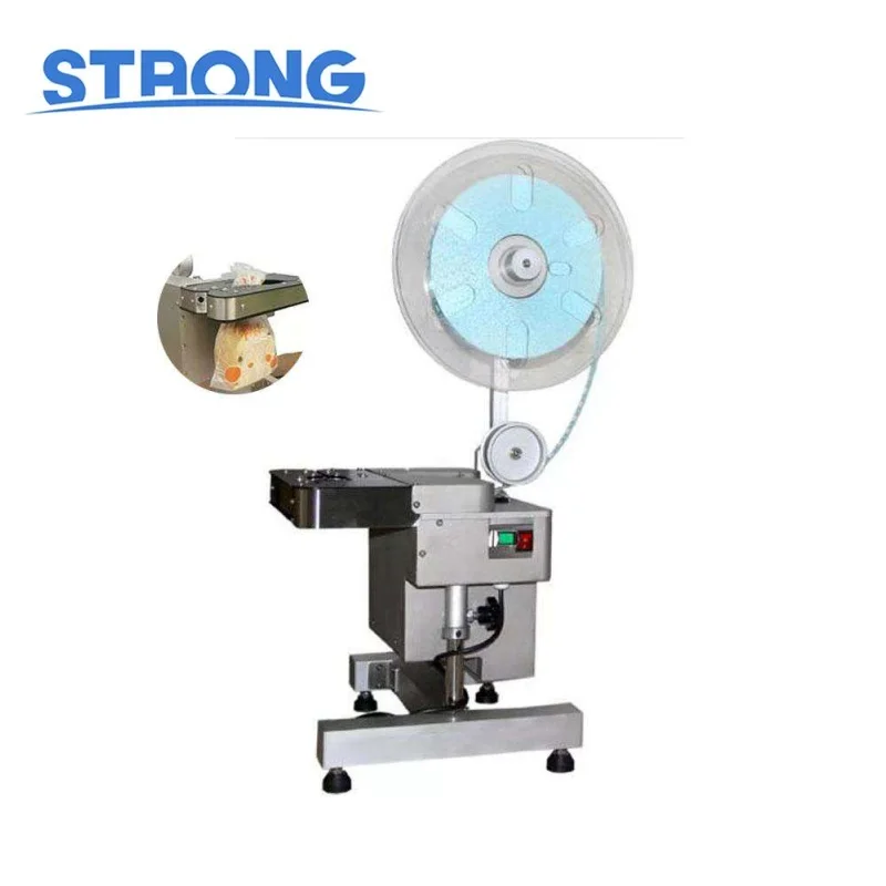 Semiauto Pneumatic Colored Ribbon Tying Machine/ Bread Plastic Bags