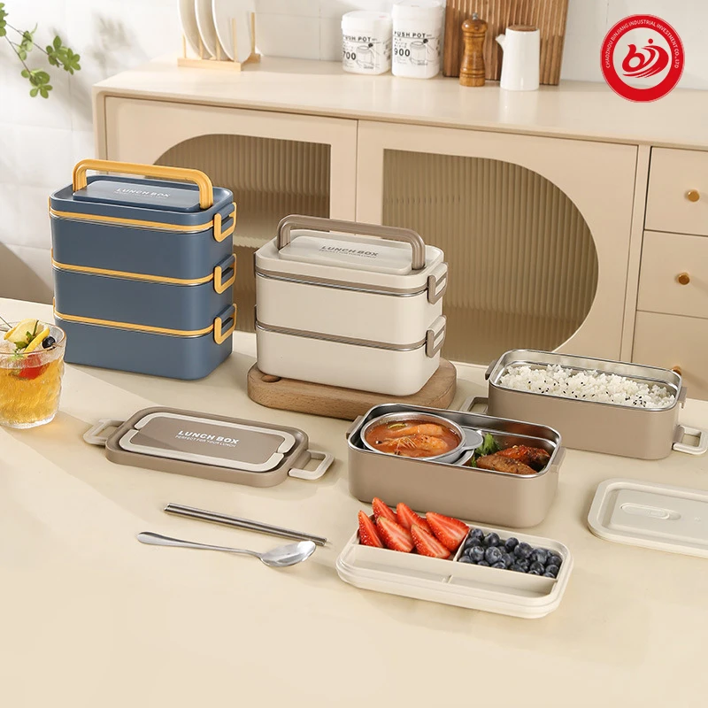 Japanese Style 304 Stainless Steel Thermal Insulated Tiffin Lunch