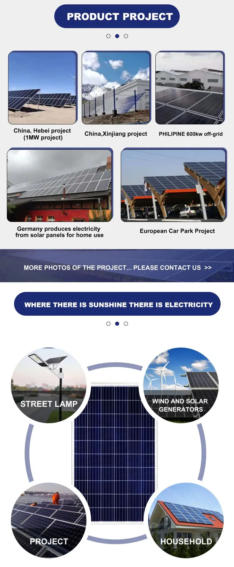 Used Solar Panels 250w 275w 300w 310w 400wrefurbished Second Hand