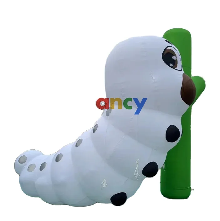 Pvc Inflatable Silkworm Larva Cartoon Models/big Cartoon Characters/inflatable Cartoon Robot Inflatable Robot Man on Sale