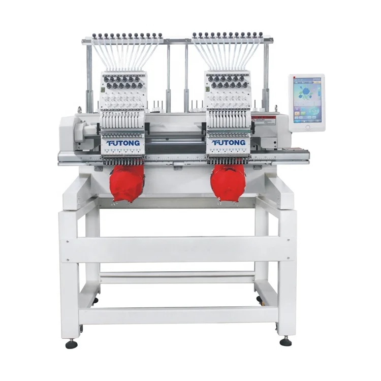 High Quality 2 Head Mixed Cording Computerized Hat Embroidery Machine