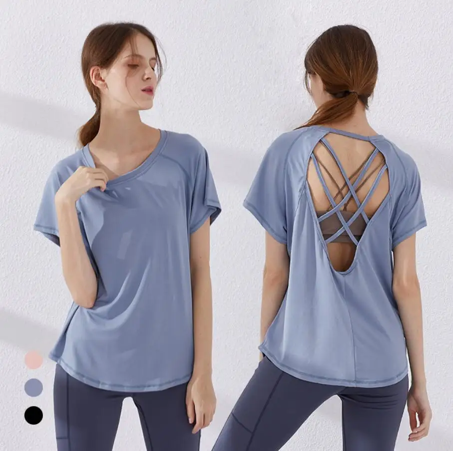 Viracy Womens Short Sleeve Workout Tops Yoga Activewear T-Shirt