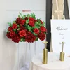 Boule de roses hortensia rouge 60cm